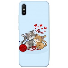 TPU чохол Demsky Два кота Love для Xiaomi Redmi 9A