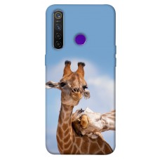 TPU чохол Demsky Милые жирафы для Realme 5 Pro