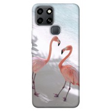 TPU чехол Demsky Flamingos для Infinix Smart 6