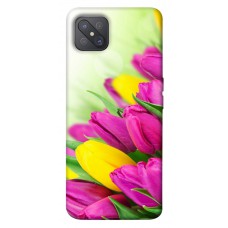 TPU чехол Demsky Красочные тюльпаны для Oppo A92s