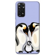 TPU чохол Demsky Penguin family для Xiaomi Redmi Note 11 (Global) / Note 11S