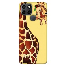 TPU чехол Demsky Cool giraffe для Infinix Smart 6