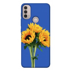 TPU чехол Demsky Bouquet of sunflowers для Motorola Moto E40