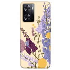 TPU чохол Demsky Flowers art для Oppo A57s