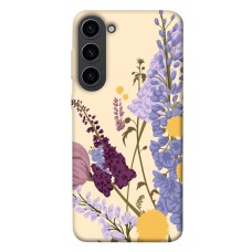 TPU чехол Demsky Flowers art для Samsung Galaxy S23