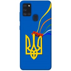 TPU чохол Demsky Квітучий герб для Samsung Galaxy A21s