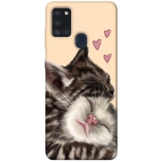 TPU чехол Demsky Cats love для Samsung Galaxy A21s