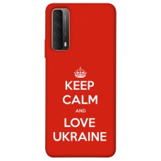 TPU чохол Demsky Keep calm and love Ukraine для Huawei P Smart (2021)