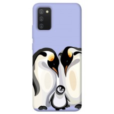 TPU чохол Demsky Penguin family для Samsung Galaxy A02s