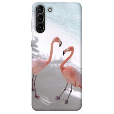 TPU чехол Demsky Flamingos для Samsung Galaxy S21+