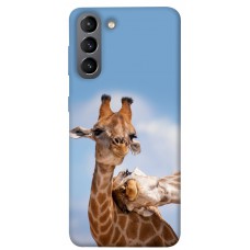 TPU чохол Demsky Милые жирафы для Samsung Galaxy S21