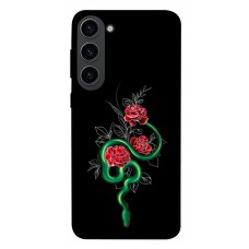 TPU чехол Demsky Snake in flowers для Samsung Galaxy S23