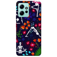 TPU чехол Demsky Yoga skeletons для Xiaomi Redmi Note 12 4G