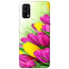 TPU чехол Demsky Красочные тюльпаны для Realme 7 Pro