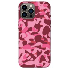 TPU чохол Demsky Розовый камуфляж для Apple iPhone 13 Pro Max (6.7")