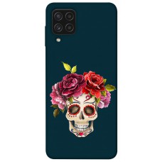 TPU чехол Demsky Flower skull для Samsung Galaxy A22 4G