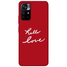 TPU чехол Demsky Hello love для Xiaomi Poco M4 Pro 5G