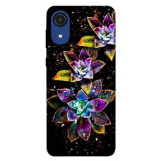 TPU чохол Demsky Flowers on black для Samsung Galaxy A03 Core