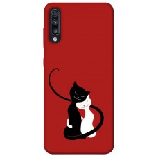 TPU чехол Demsky Влюбленные коты для Samsung Galaxy A70 (A705F)