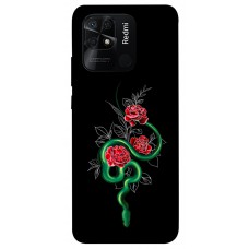 TPU чехол Demsky Snake in flowers для Xiaomi Redmi 10C