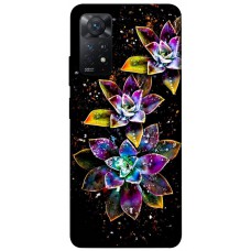 TPU чохол Demsky Flowers on black для Xiaomi Redmi Note 11 Pro 4G/5G
