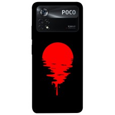 TPU чохол Demsky Red Moon для Xiaomi Poco X4 Pro 5G