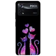TPU чохол Demsky Космические коты для Xiaomi Poco X4 Pro 5G