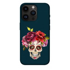 TPU чехол Demsky Flower skull для Apple iPhone 14 Pro (6.1")