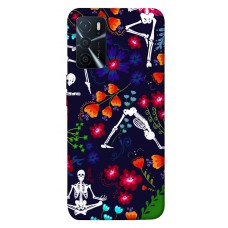 TPU чохол Demsky Yoga skeletons для Oppo A16s / A16