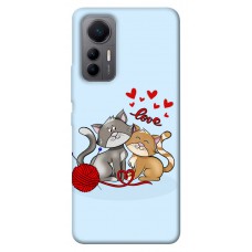 TPU чохол Demsky Два кота Love для Xiaomi 12 Lite