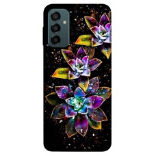 TPU чохол Demsky Flowers on black для Samsung Galaxy M13 4G