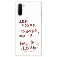 TPU чехол Demsky Fall in love для Samsung Galaxy Note 10