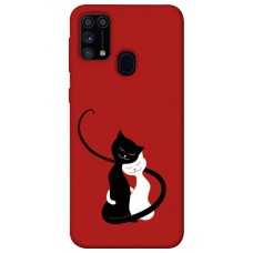 TPU чохол Demsky Влюбленные коты для Samsung Galaxy M31