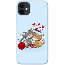 TPU чохол Demsky Два кота Love для Apple iPhone 11 (6.1")
