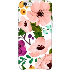 TPU чохол Demsky Акварельные цветы для Apple iPhone 6/6s plus (5.5")
