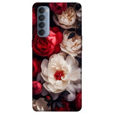 TPU чехол Demsky Velvet roses для Oppo Reno 4 Pro