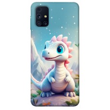 TPU чехол Demsky Білий дракоша для Samsung Galaxy M31s