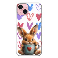 TPU чехол Demsky Animals love 1 для Apple iPhone 15 (6.1")