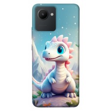 TPU чехол Demsky Білий дракоша для Realme C30