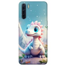 TPU чохол Demsky Білий дракоша для Oppo A91