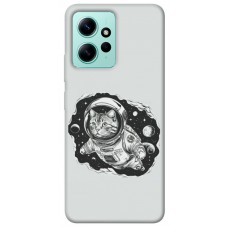 TPU чехол Demsky Кіт космонавт для Xiaomi Redmi Note 12 4G