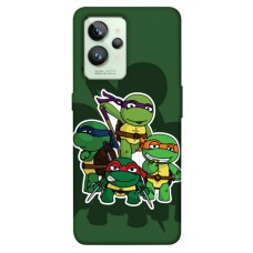 TPU чехол Demsky Green turtles для Realme GT2