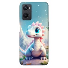 TPU чехол Demsky Білий дракоша для Oppo A96