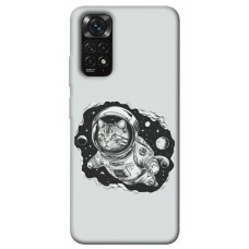 TPU чехол Demsky Кіт космонавт для Xiaomi Redmi Note 11 (Global) / Note 11S