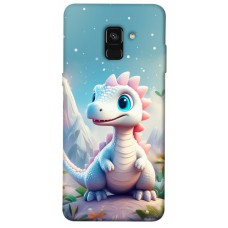 TPU чехол Demsky Білий дракоша для Samsung A530 Galaxy A8 (2018)