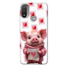 TPU чохол Demsky Animals love 6 для Motorola Moto E20