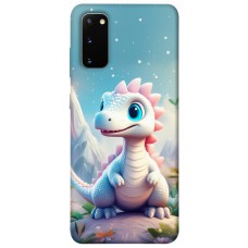 TPU чохол Demsky Білий дракоша для Samsung Galaxy S20