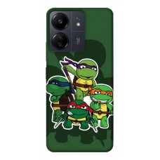 TPU чехол Demsky Green turtles для Xiaomi Redmi 13C