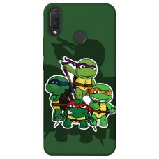 TPU чехол Demsky Green turtles для Huawei P Smart+ (nova 3i)