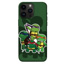 TPU чохол Demsky Green turtles для Apple iPhone 14 Pro Max (6.7")